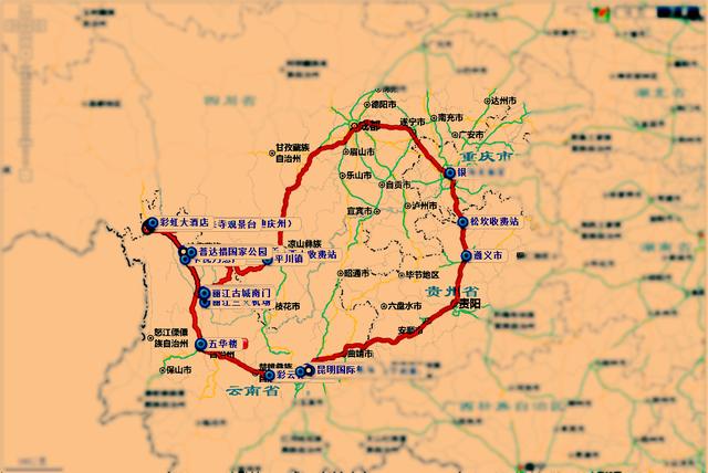 贵州云南游玩最佳路线：贵州云南旅游路线